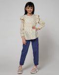 Aero Long Sleeve Shirt Ruffle Flower