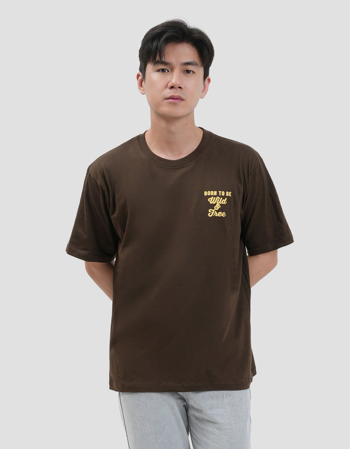 Nevada Printed Rustic Road - Backprint Kaos Pria