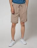 Details Short Pants Knit Drawstring Inside (Tuck In)