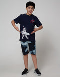 Aero Short Sleeve T-Shirt Legend Print Astronaut Surf