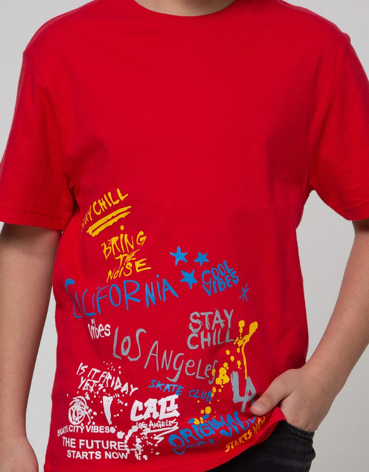 Aero Short Sleeve T-Shirt Legend Print Splash City