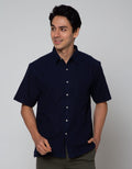 Scotch Kemeja Polos Linen Pendek