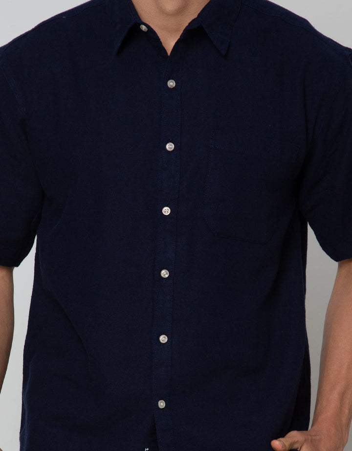 Scotch Kemeja Polos Linen Pendek
