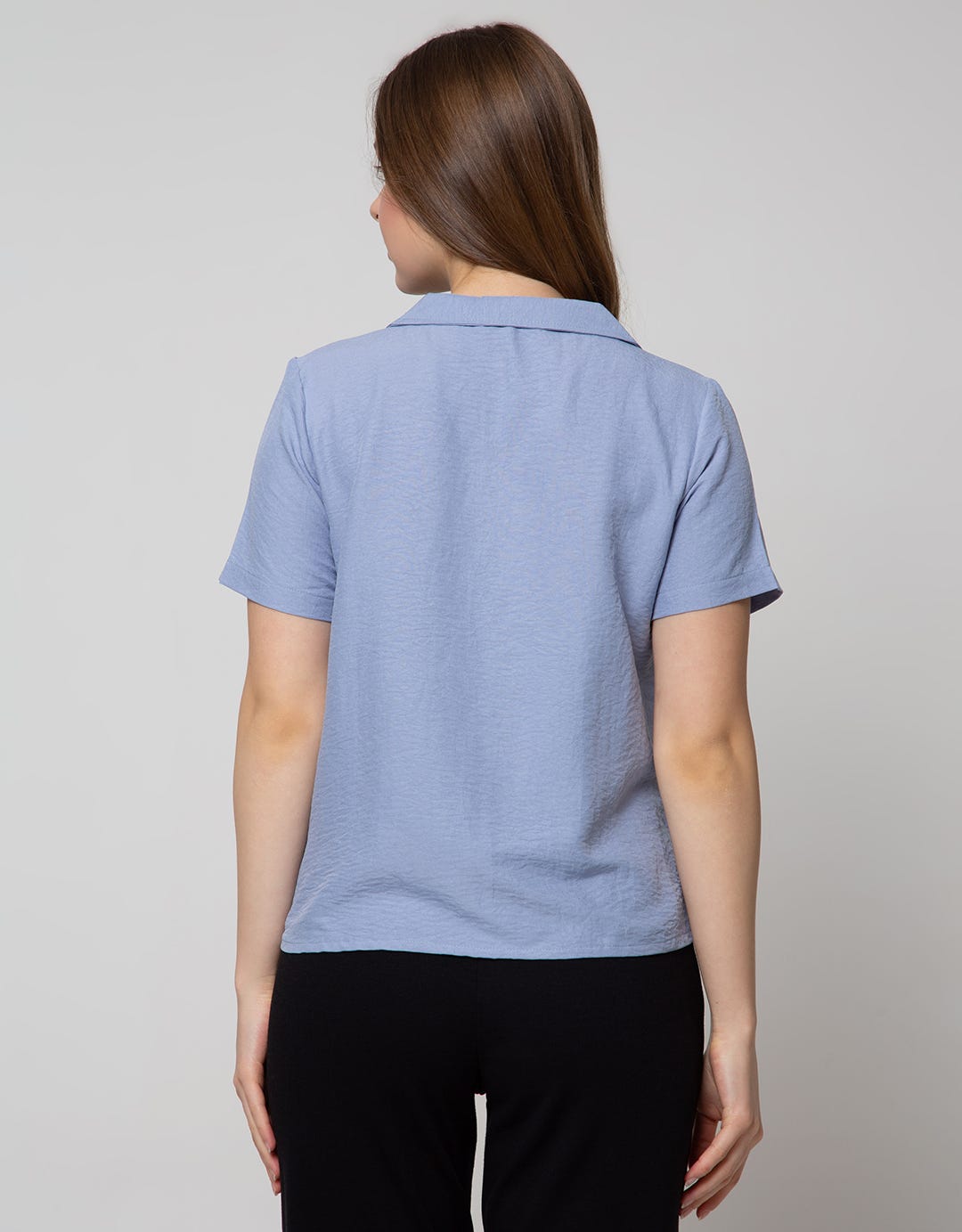Connexion 3/4 Blouse Sleeve Square Neck Horn Button