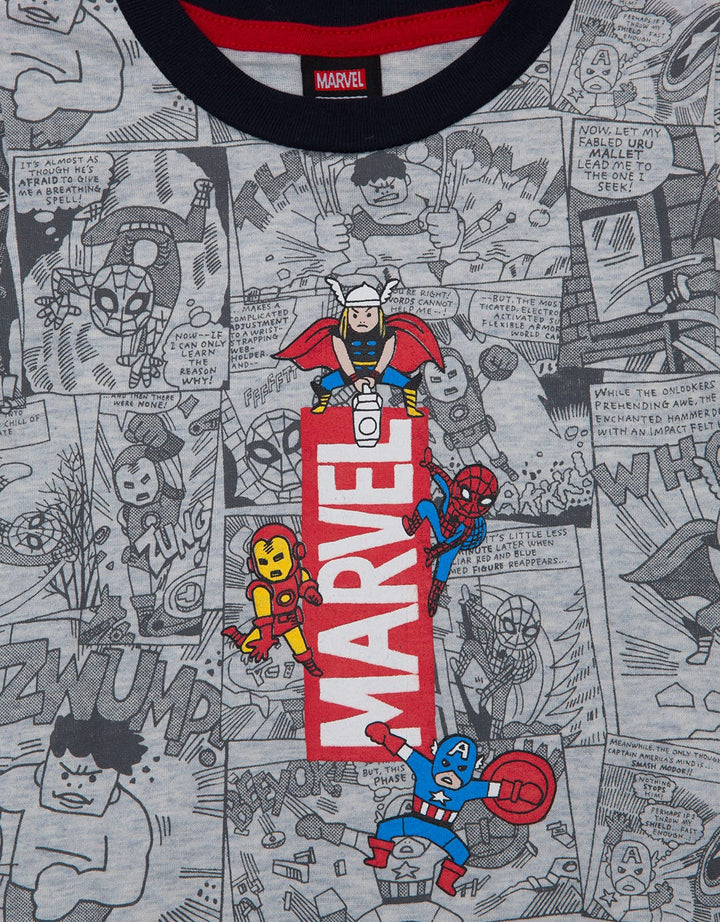 Marvel Short Sleeve T-Shirt Logo Brand