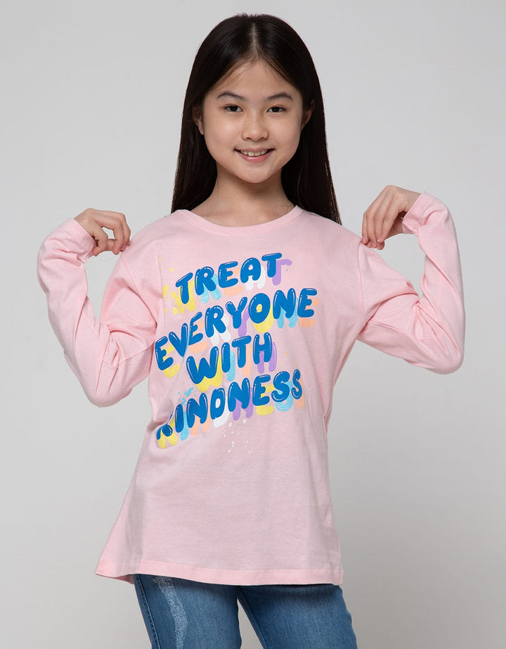 Nevada T-Shirt Basic Lengan Panjang Top Treat Everyone