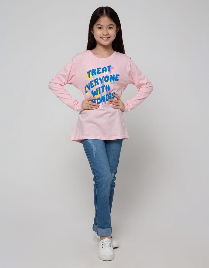 Nevada T-Shirt Basic Lengan Panjang Top Treat Everyone