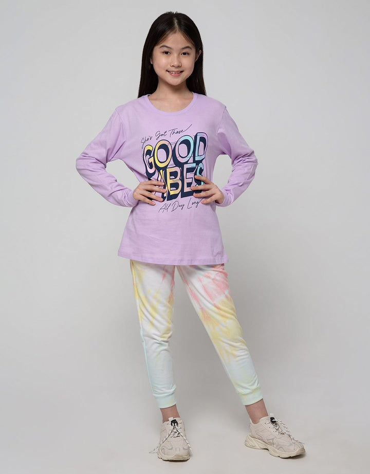 Nevada T-Shirt Basic Long Sleeve Top Good Vibes Grafitti