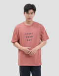 Nevada Printed Start Good Day - Backprint Kaos Pria