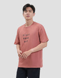 Nevada Printed Start Good Day - Backprint Kaos Pria