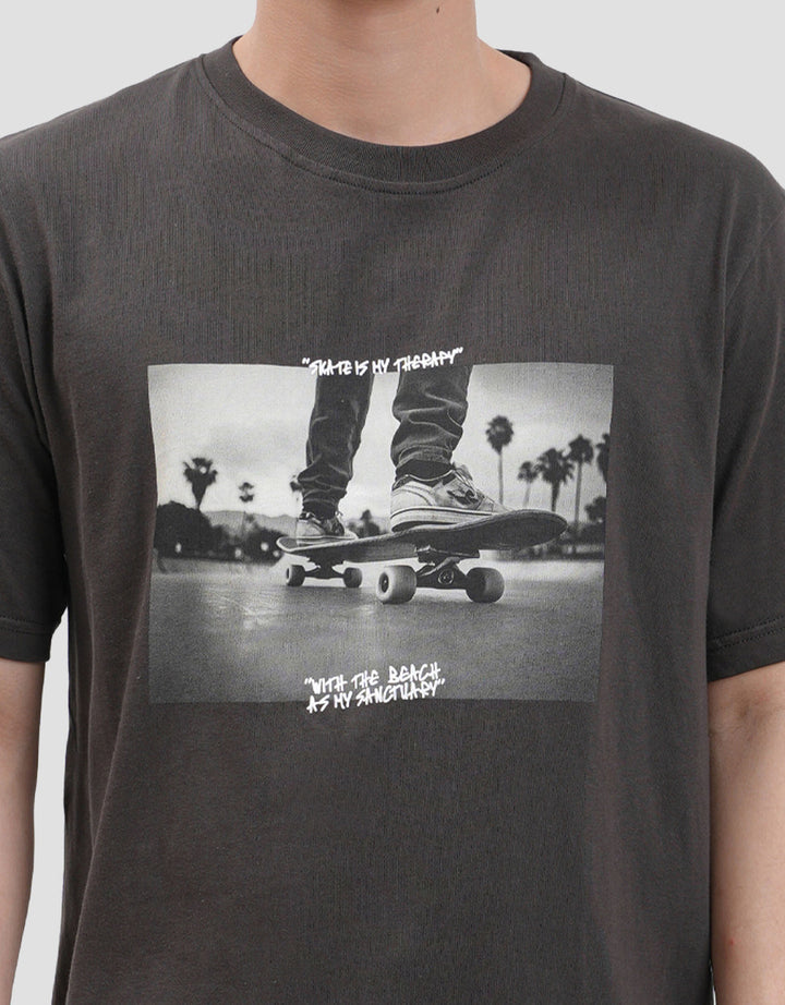 Nevada Print - Skateboard Style Kaos Pria