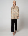 Annisa Long Sleeve Blouse Ruffle Colar Sleeve With Tie Neck