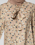 Annisa Long Sleeve Blouse Ruffle Colar Sleeve With Tie Neck
