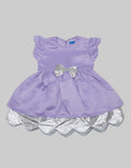 Kidz Too Short Sleeve Midi Dress Bow Waist Bottom