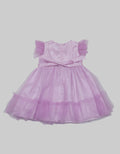 Kidz Too Short Sleeve Midi Dress Tile Lipat Dada Pita Mote