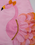 Kidz Too Short Sleeve Midi Dress Bordir Flamingo Geber