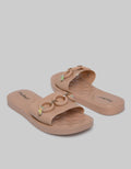 Fladeo Sandal Teplek Jelly Slide Round Wanita