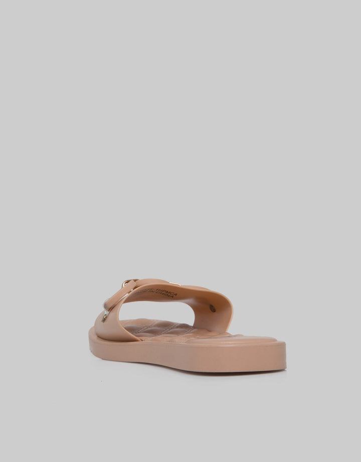 Fladeo Sandal Teplek Jelly Slide Round Wanita