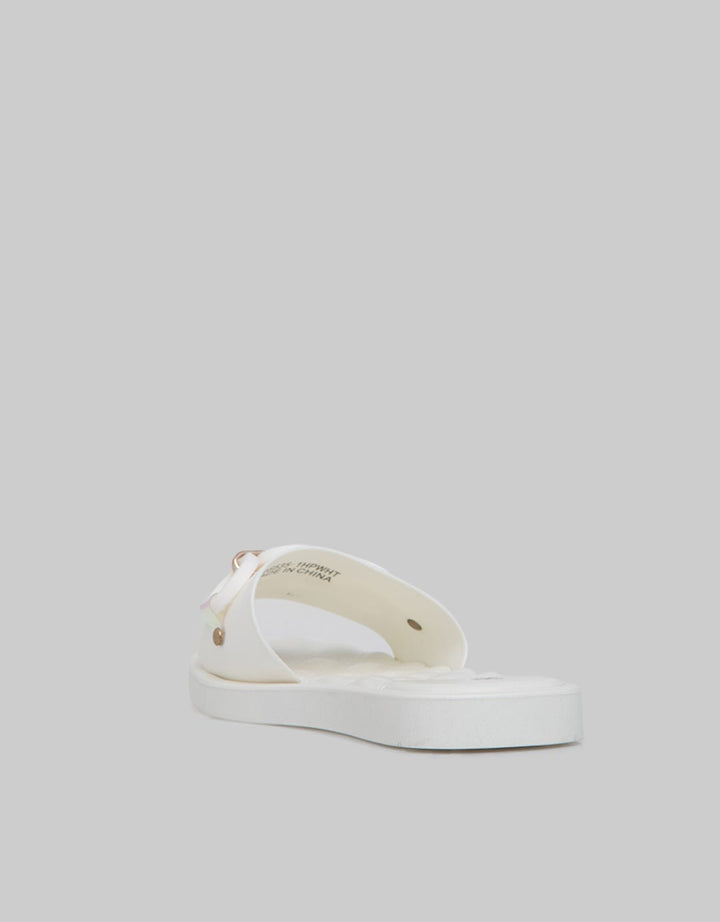 Fladeo Sandal Teplek Jelly Slide Round Wanita