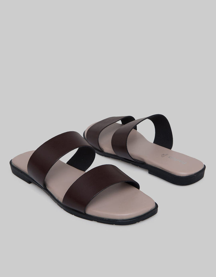 Fladeo Double Strap Teplek Slide Wanita