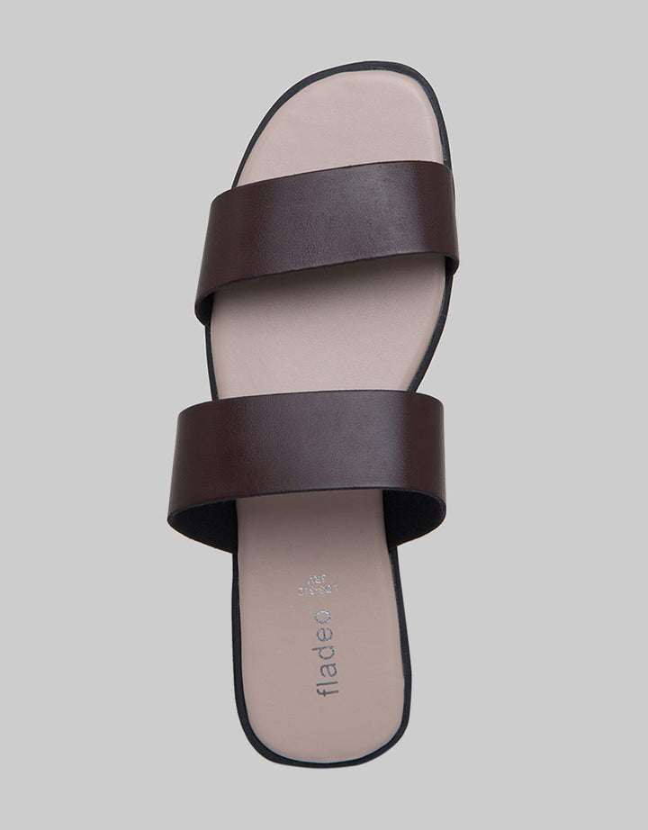 Fladeo Double Strap Teplek Slide Wanita