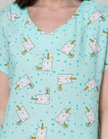 Nevada Short Sleeve Midi Dress Wish Star Unicorn
