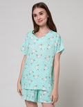 Nevada Short Sleeve Pyjama Shorts Wish Star Unicorn