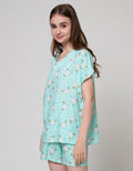 Nevada Short Sleeve Pyjama Shorts Wish Star Unicorn