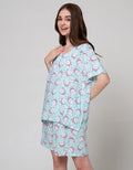Nevada Short Sleeve Pajama Shorts My Ribbon
