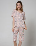 Nevada Short Sleeve Pyjama Capri Play With Me