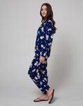Nevada Long Sleeve Pyjama Pants Astronaut Cat