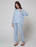 Nevada Long Sleeve Pyjama Pants Astronaut Cat
