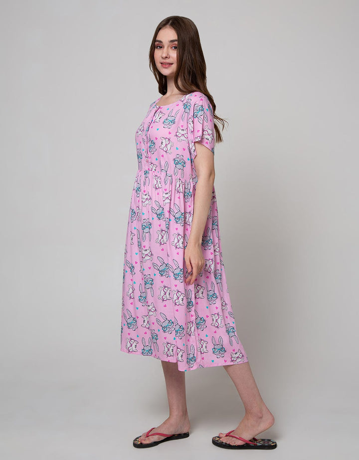 SS MIDI DRESS RABBIT