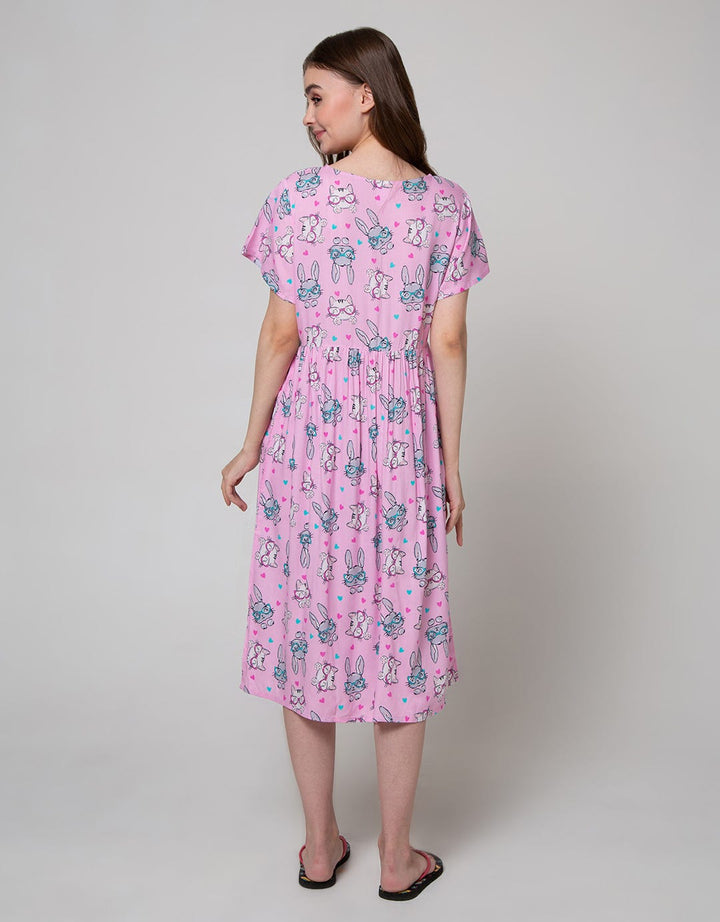 SS MIDI DRESS RABBIT