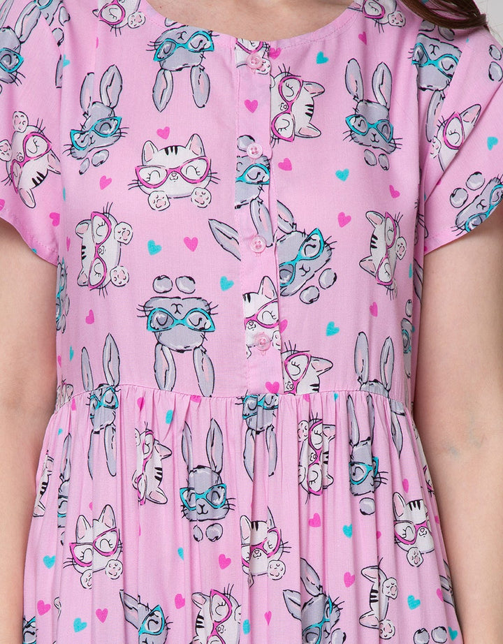 SS MIDI DRESS RABBIT