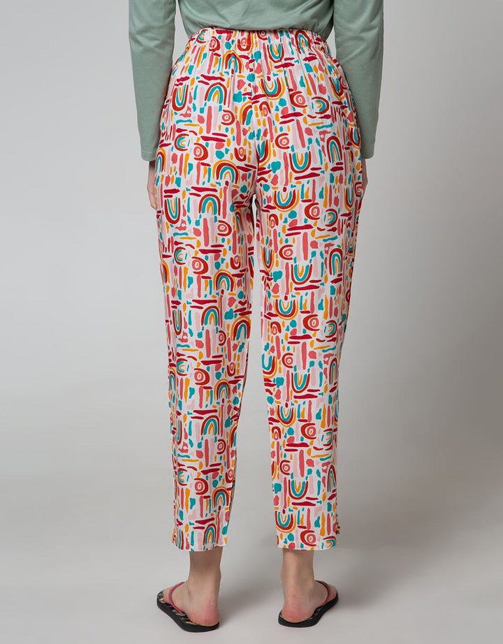 Nevada Long Pants Abstrak Rainbow Abrain