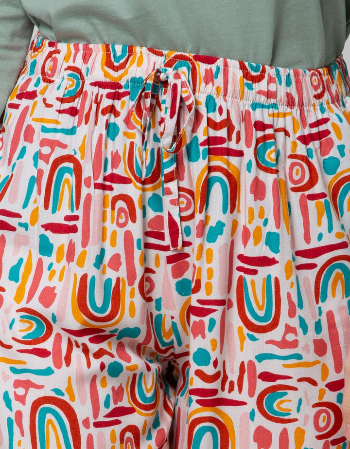 Nevada Long Pants Abstrak Rainbow Abrain