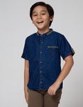 Little M Short Sleeve Koko Casual Denim