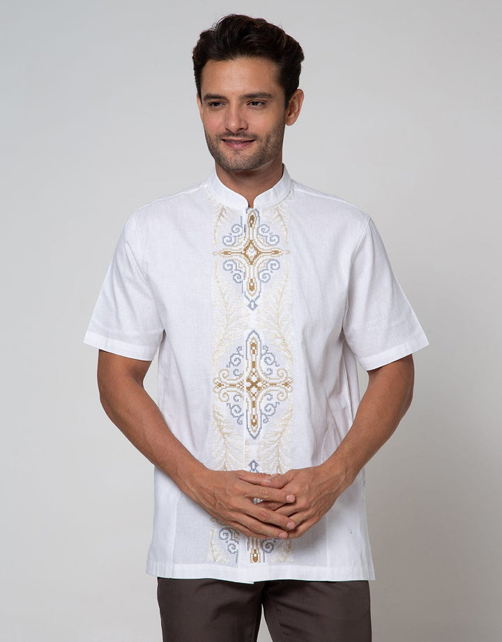 Cole Short Sleeve Koko Bordir Pintu Elegan
