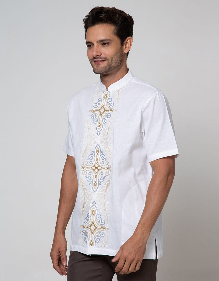 Cole Short Sleeve Koko Bordir Pintu Elegan
