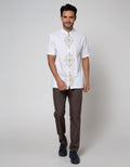 Cole Short Sleeve Koko Bordir Pintu Elegan
