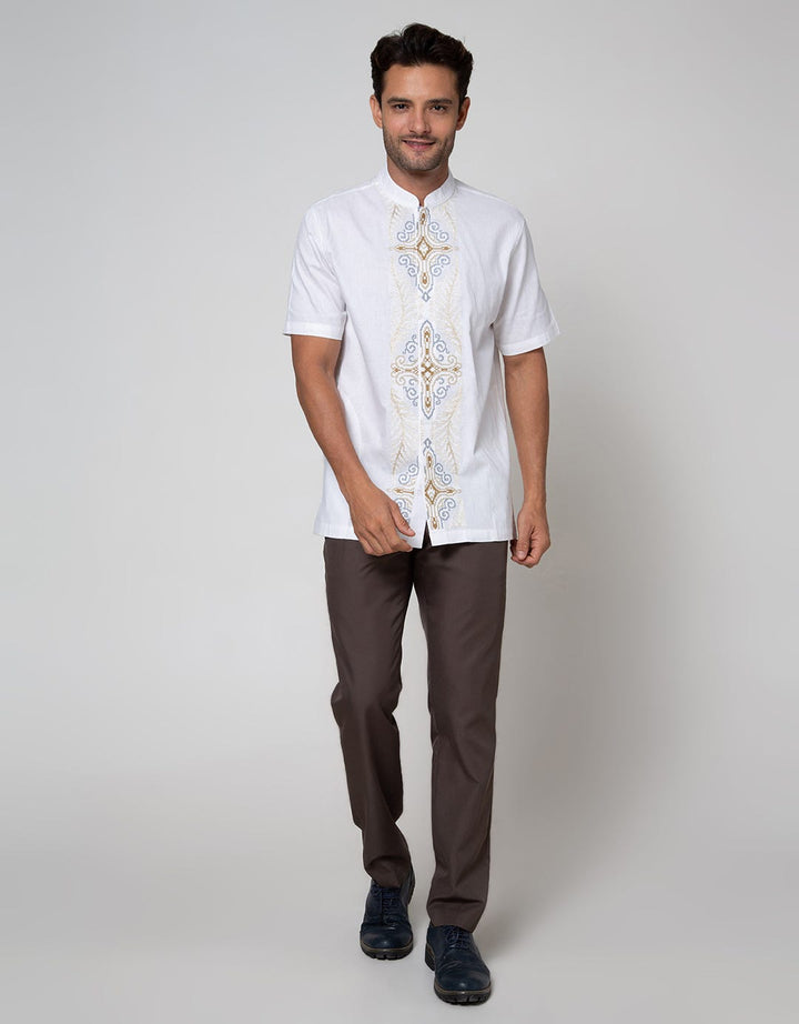 Cole Short Sleeve Koko Bordir Pintu Elegan