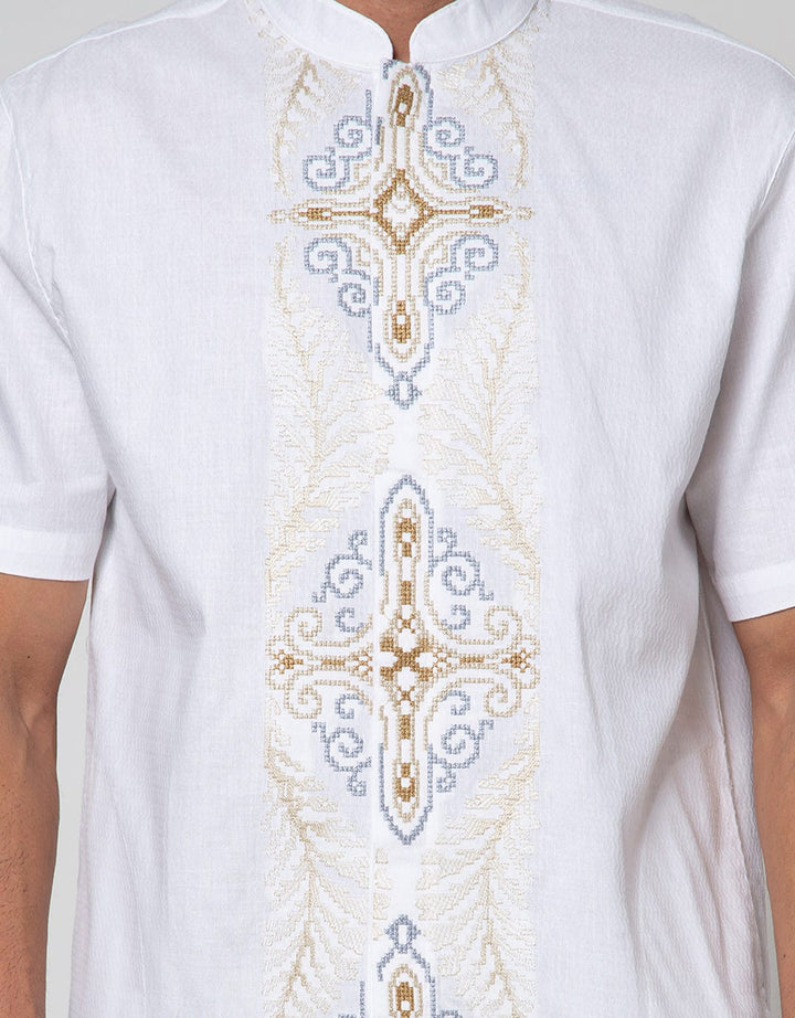 Cole Short Sleeve Koko Bordir Pintu Elegan