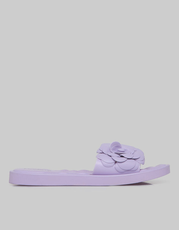 Fladeo Sandal Teplek Jelly Slide Flower Wanita