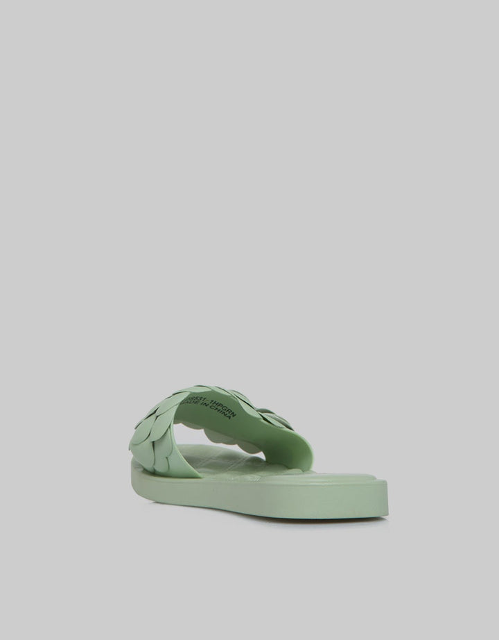 Fladeo Flower Strap Sandal Teplek Jelly Slide Wanita