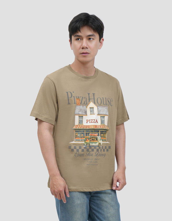 Nevada Photoprint Pizza House Kaos Pria