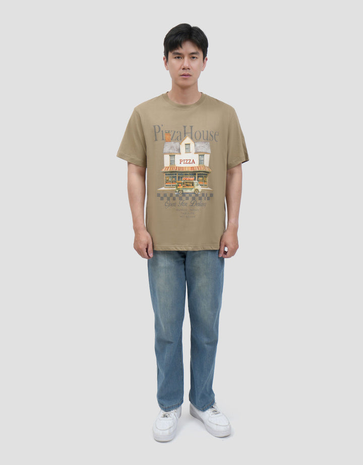 Nevada Photoprint Pizza House Kaos Pria
