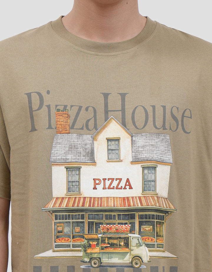 Nevada Photoprint Pizza House Kaos Pria