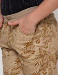 Nevada Short Pants Woven Basic Print Leaf