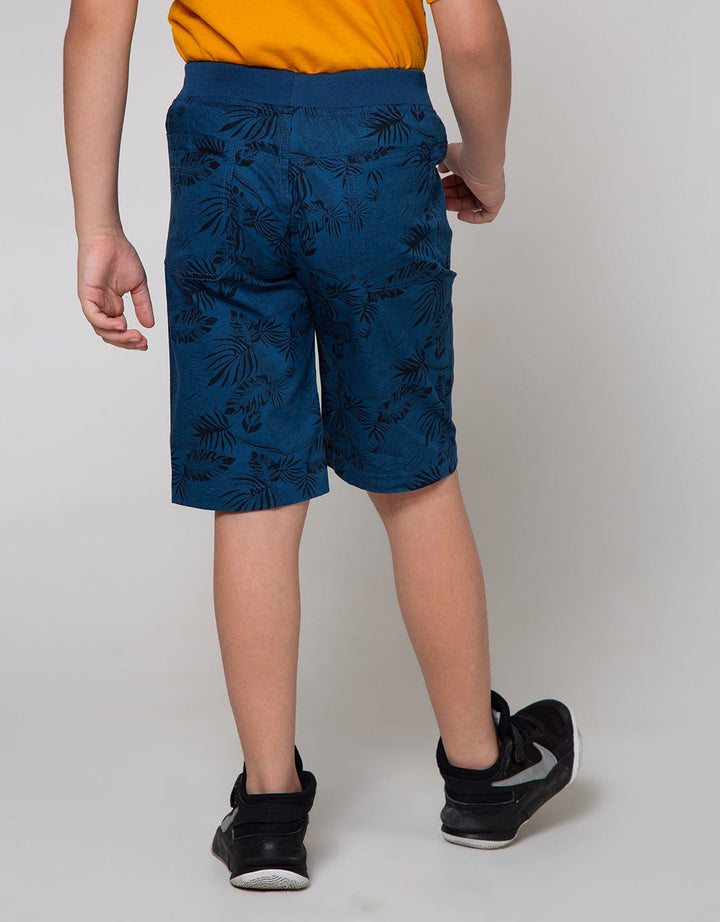 Nevada Short Pants Woven Basic Print Leaf